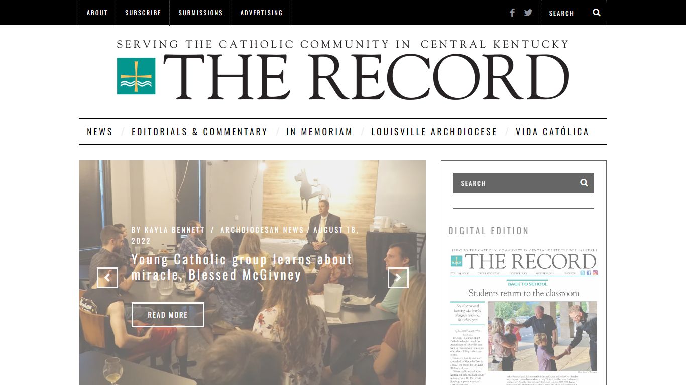 Home | The Record | Archdiocese of Louisville