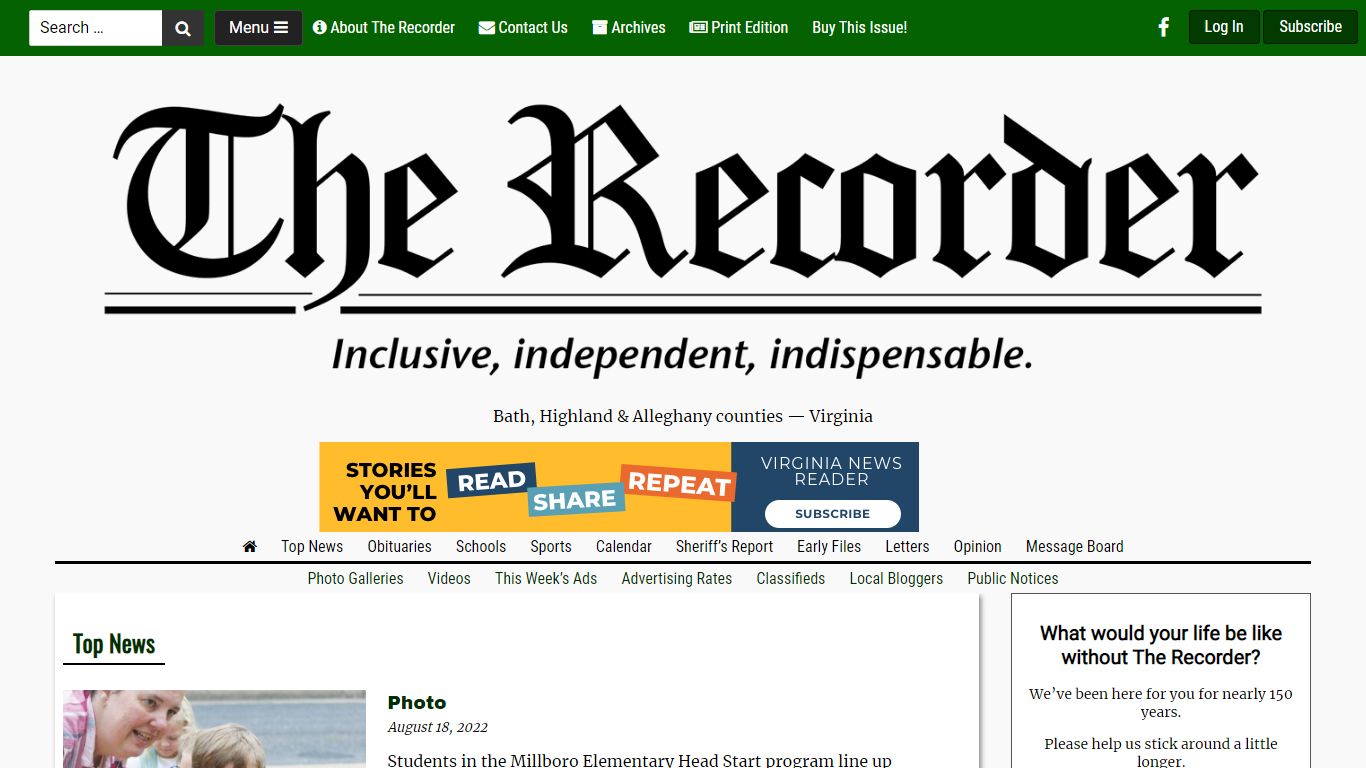 The Recorder Online